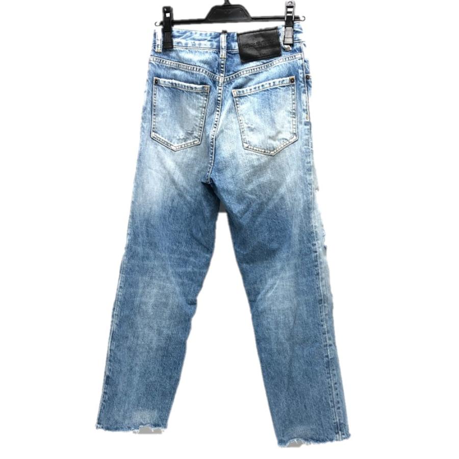 DSQUARED2 ディースクエアード S75LB0808 ダメージ ジーンズ デニムパンツ デニムパンツ ブルー レディース【中古】 | DSQUARED2 | 01