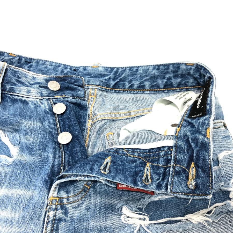 DSQUARED2 ディースクエアード S75LB0808 ダメージ ジーンズ デニムパンツ デニムパンツ ブルー レディース【中古】 | DSQUARED2 | 06