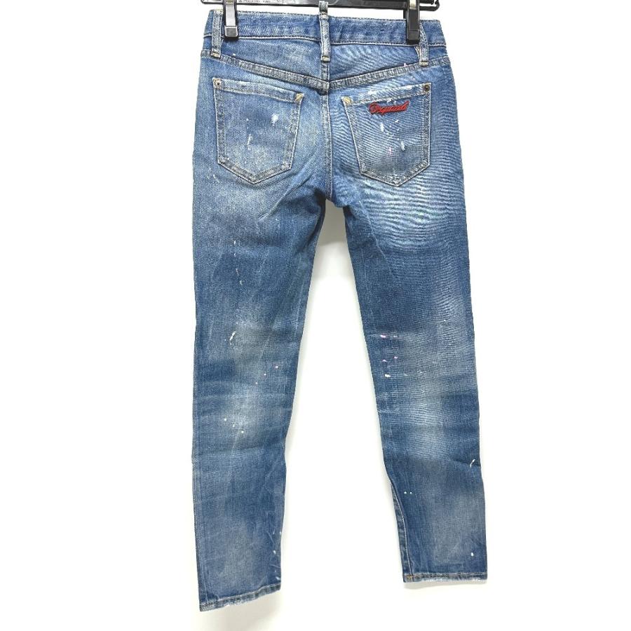DSQUARED2 ディースクエアード S75LB0068 アパレル ダメージ デニムパンツ ブルー レディース【中古】 | DSQUARED2 | 01