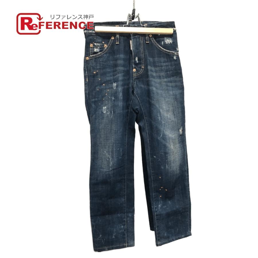 DSQUARED2 ディースクエアード クロップドジーンズ ボトムス ダメージ  