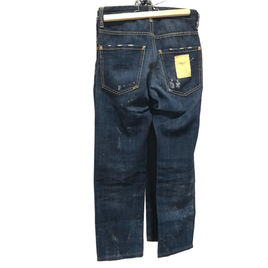 DSQUARED2 ディースクエアード クロップドジーンズ ボトムス ダメージ  