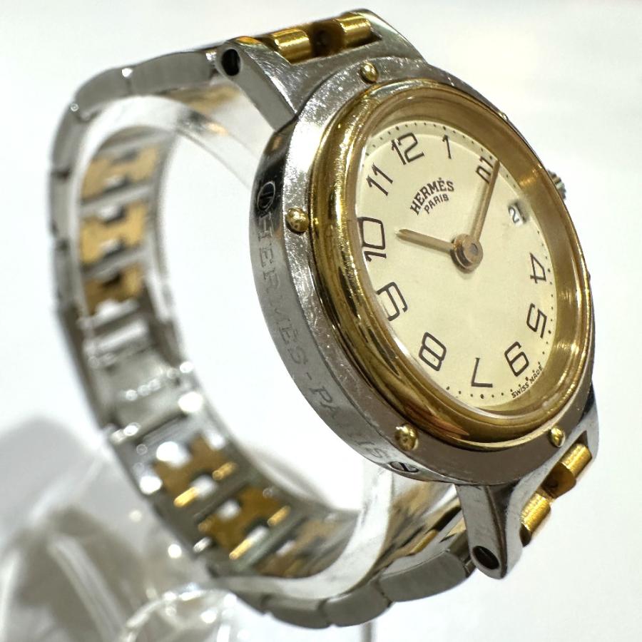 HERMES エルメス クリッパー デイト クォーツ HERMES エルメス クリッパー クォーツ デイト 時計 腕時計
