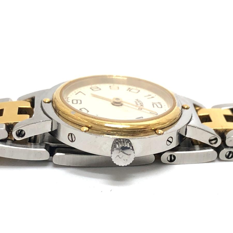 HERMES エルメス クリッパー クォーツ デイト 時計 腕時計 ウォッチ 腕時計 シルバー レディース【中古】 | HERMES | 03