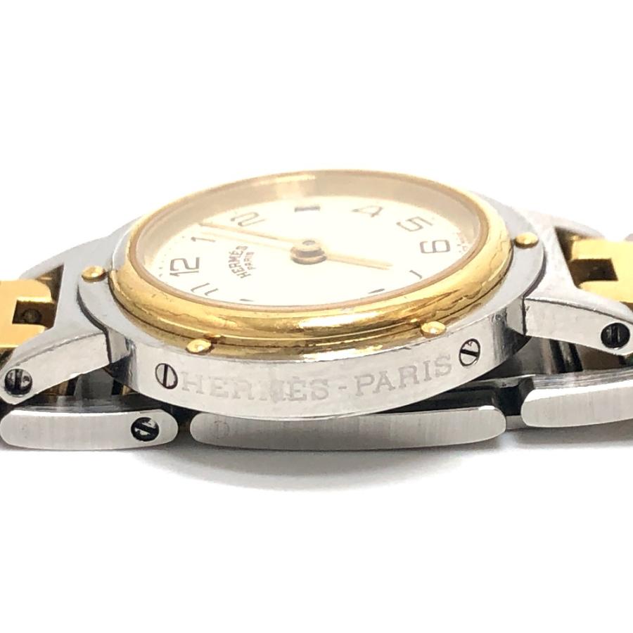 HERMES エルメス クリッパー クォーツ デイト 時計 腕時計 ウォッチ