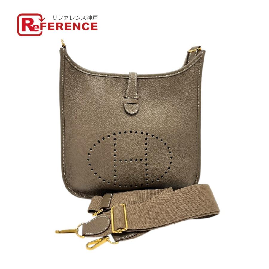未使用 HERMES エルメス エブリン3PM トロワ 斜め掛け カバン バッグ ショルダーバッグ エトゥープ ブラウン レディース【中古】 | HERMES