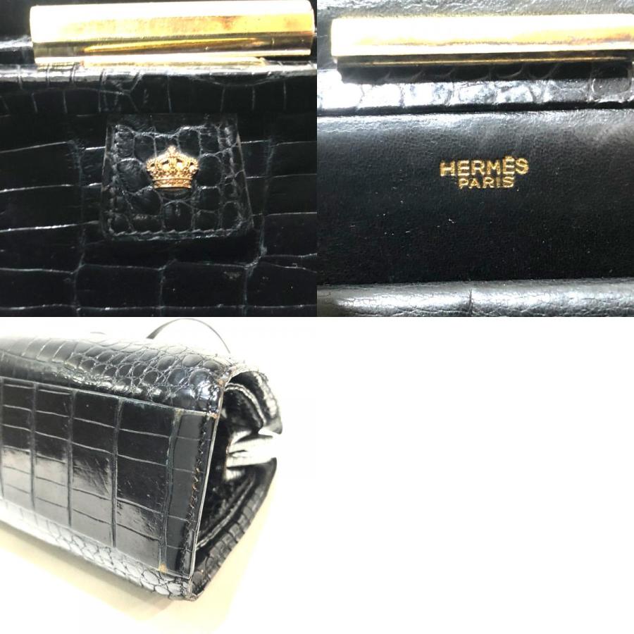 HERMES（エルメス） メンズ レディース がま口 ハンドバッグ