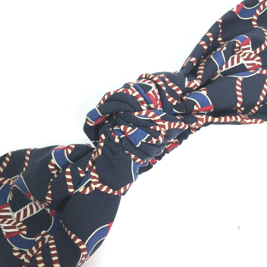 未使用 HERMES エルメス ヘッドバンド ヘアアクセサリー ヘアバンド ネイビー レディース【中古】 | HERMES | 02