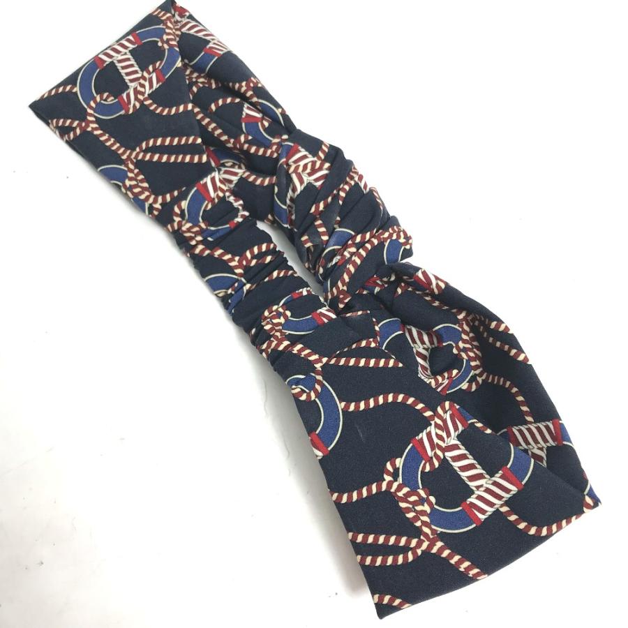 未使用 HERMES エルメス ヘッドバンド ヘアアクセサリー ヘアバンド ネイビー レディース【中古】 | HERMES | 03