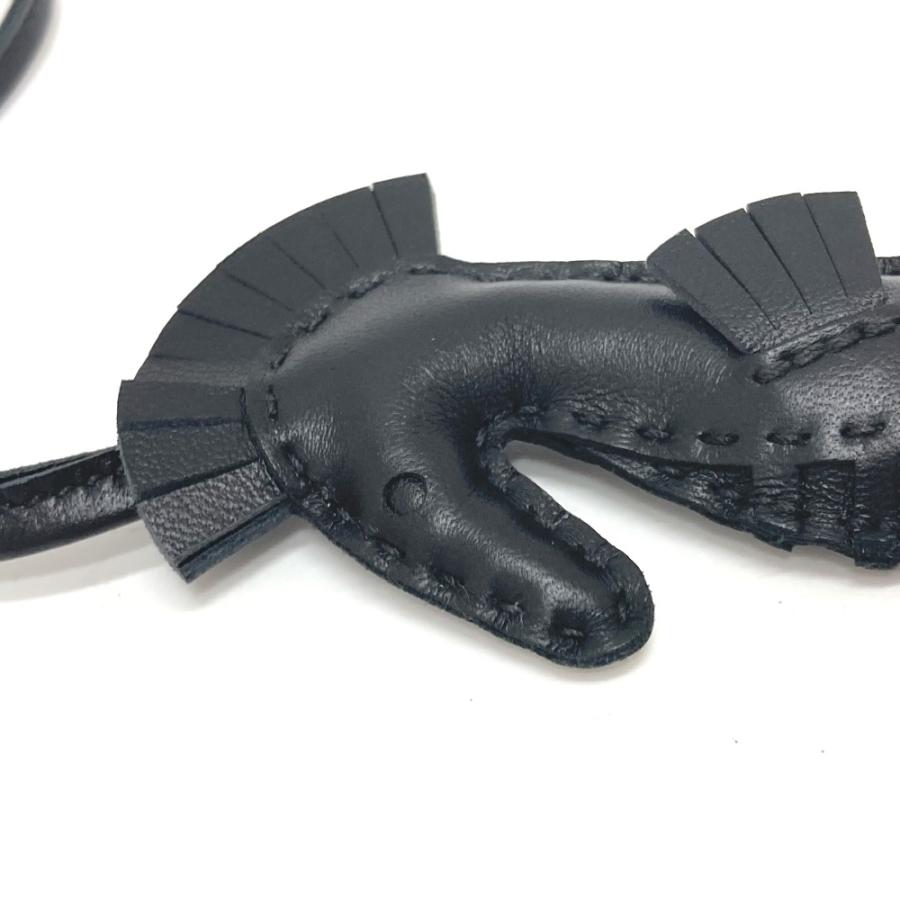 HERMES エルメス イポ タツノオトシゴ ブラック チャーム 黒 ☆極美品☆HERMES エルメス タツノオトシゴ イポ チャーム 茶 カラバリ