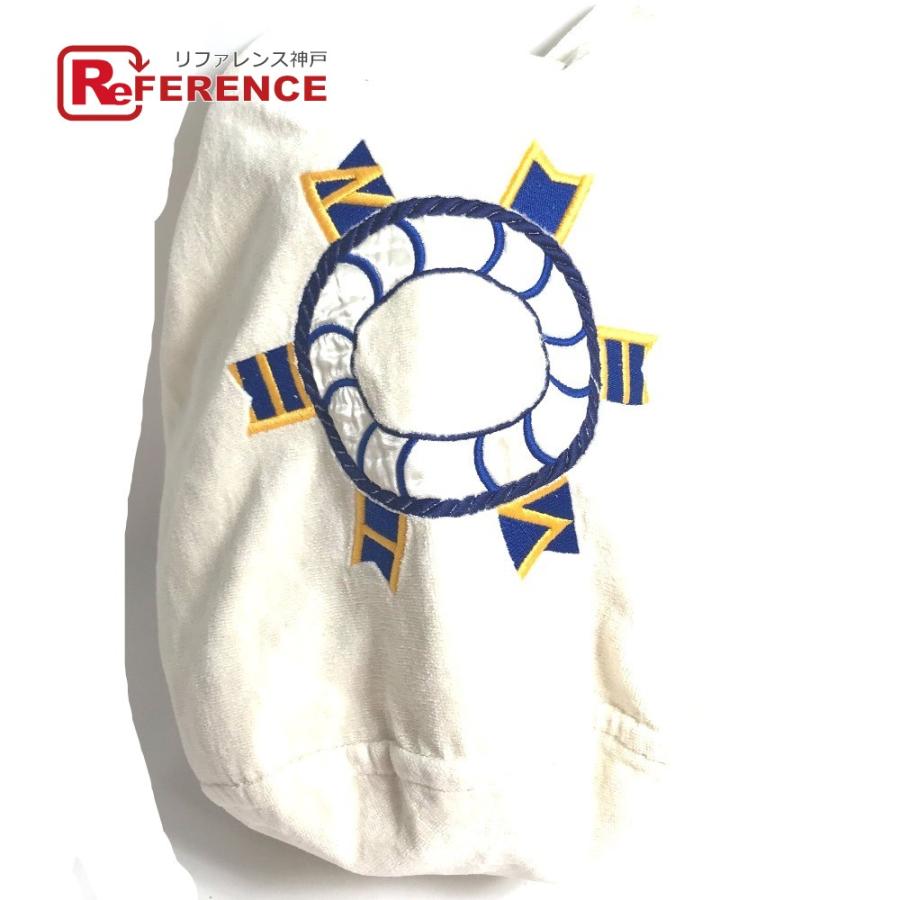 HERMES エルメス 巾着 パイル カバン ショルダーバッグ ホワイト レディース【中古】 | HERMES