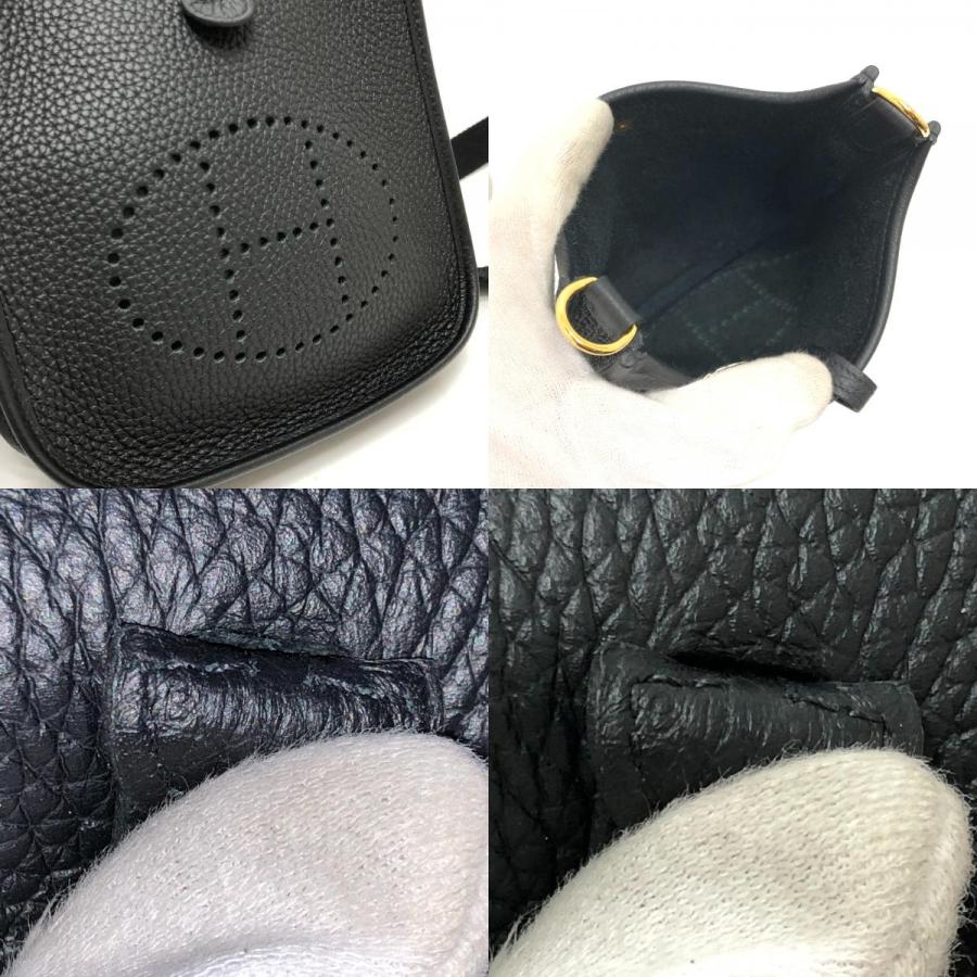 未使用 HERMES エルメス H069426CK エブリンTPM アマゾーヌ カバン 斜め掛け ポシェット ショルダーバッグ ブラック レディース【中古】 | HERMES | 08