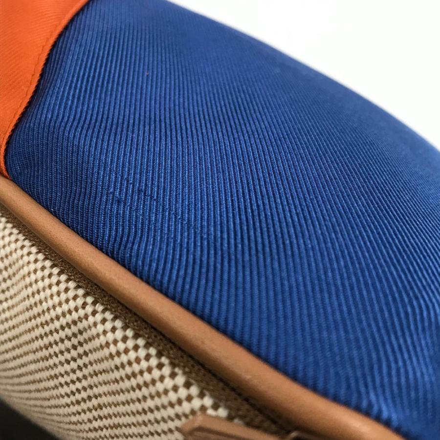 新品同様 HERMES エルメス Casaque カザック インテリア 雑貨 枕 ピロー 縦長 クッション ブルー ユニセックス【中古】 | HERMES | 03
