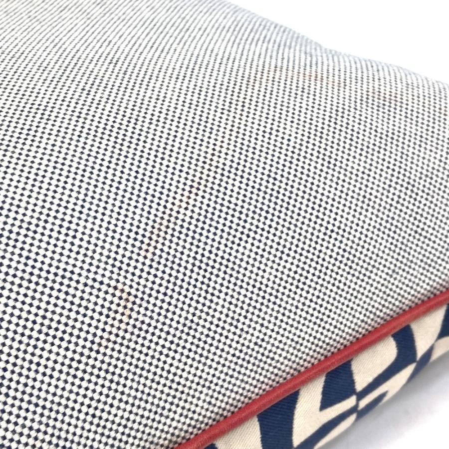 HERMES エルメス インテリア ピロー 枕 シェーヌダンクル クッション コットン ネイビー ユニセックス【中古】美品 | HERMES | 05