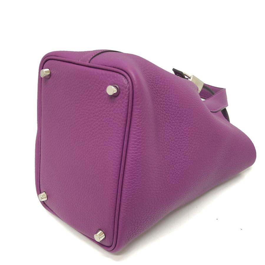 未使用 HERMES エルメス ピコタンロックPM ハンドバック バック カバン  ハンドバッグ アネモネ パープル レディース【中古】 | HERMES | 04