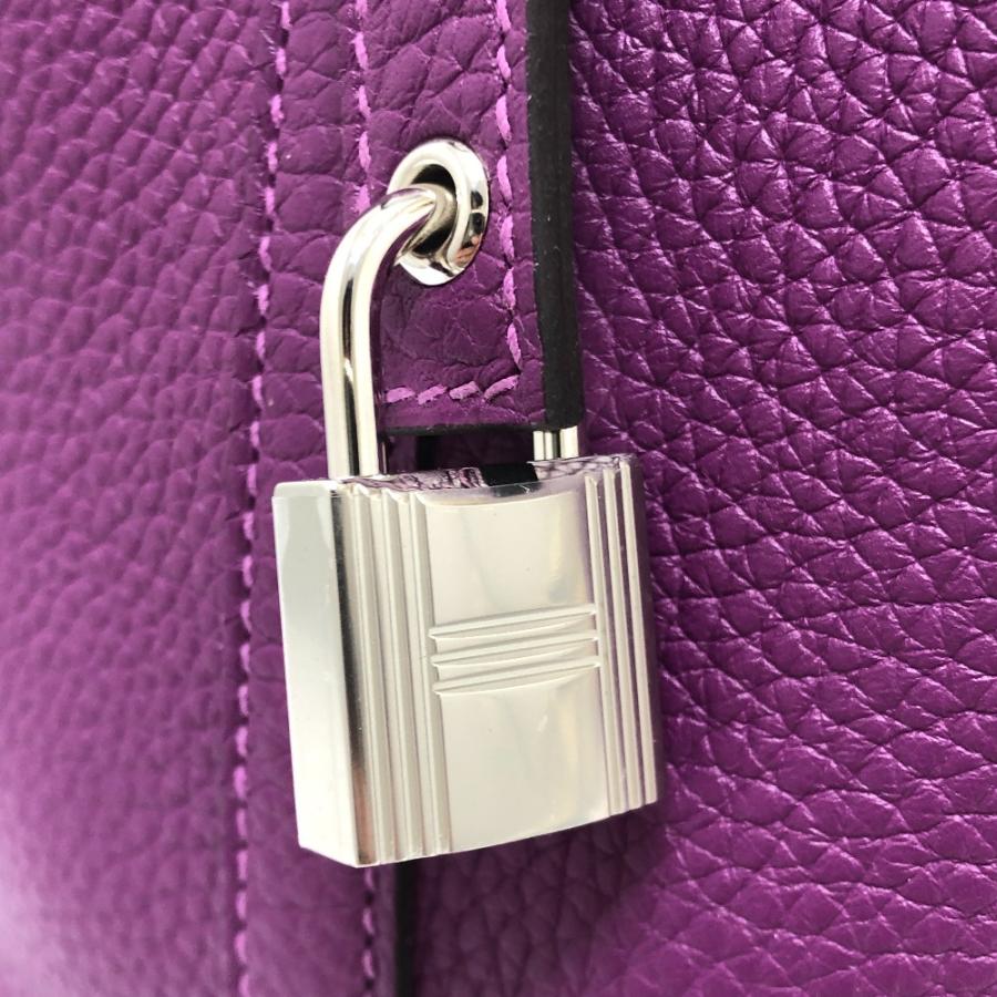 未使用 HERMES エルメス ピコタンロックPM ハンドバック バック カバン  ハンドバッグ アネモネ パープル レディース【中古】 | HERMES | 06