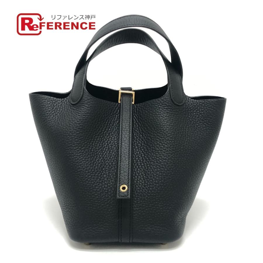 未使用 HERMES エルメス ピコタンロック PM ピコタンロックPM K刻 カバン ゴールド金具 ハンドバッグ ブラック レディース【中古】 | HERMES