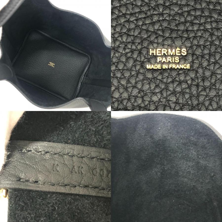 未使用 HERMES エルメス ピコタンロック PM ピコタンロックPM K刻 カバン ゴールド金具 ハンドバッグ ブラック レディース【中古】 | HERMES | 07