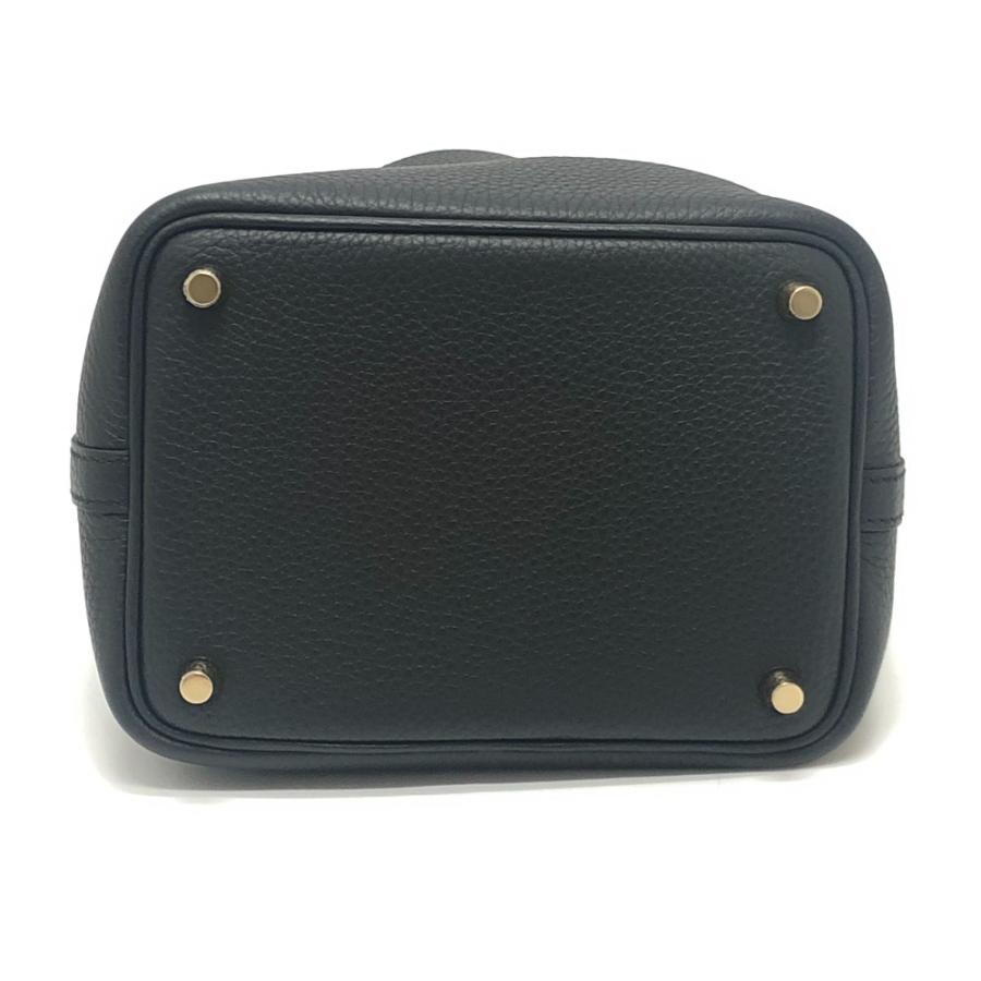 未使用 HERMES エルメス ピコタンロックPM ピコタンロック PM K刻 カバン ゴールド金具 ハンドバッグ ブラック レディース【中古】 | HERMES | 04