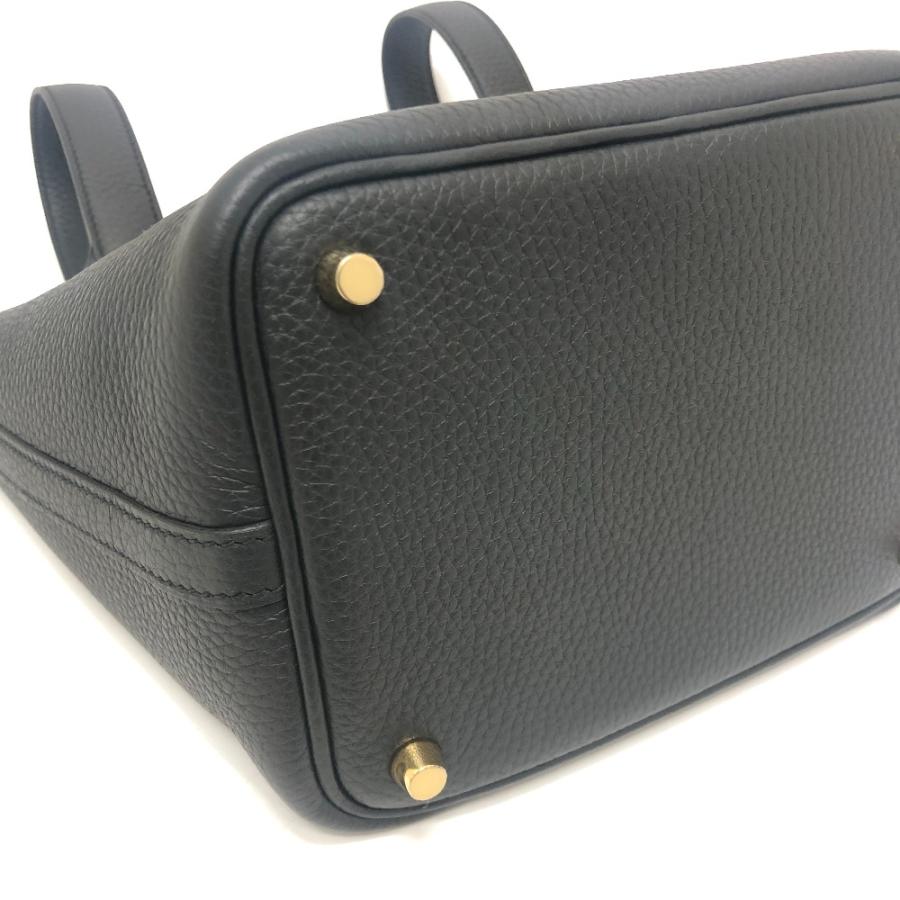 未使用 HERMES エルメス ピコタンロックPM ピコタンロック PM K刻 カバン ゴールド金具 ハンドバッグ ブラック レディース【中古】 | HERMES | 05