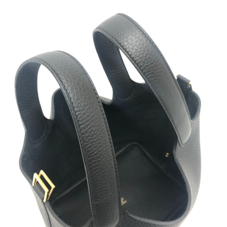 未使用 HERMES エルメス ピコタンロックPM ピコタンロック PM K刻 カバン ゴールド金具 ハンドバッグ ブラック レディース【中古】 | HERMES | 07