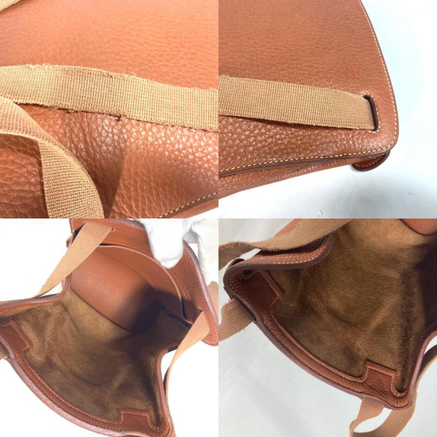 HERMES エルメス シェルパPM バックパック カバン リュックサック ブラウン レディース【中古】 | HERMES | 08