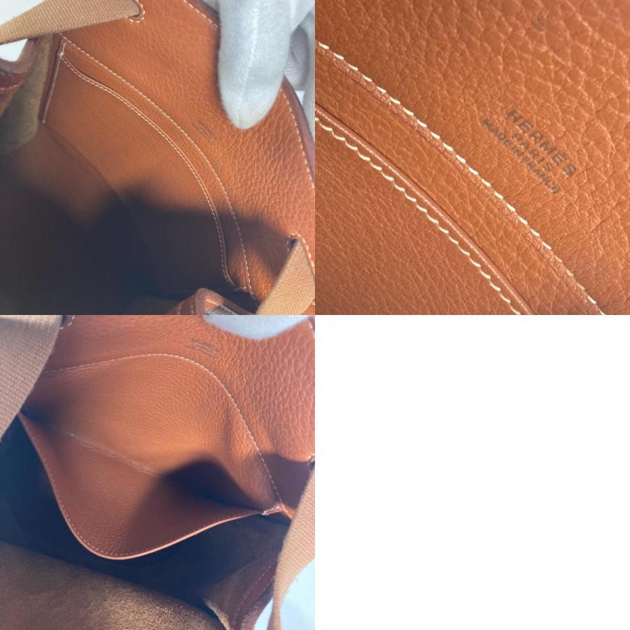 HERMES エルメス シェルパPM バックパック カバン リュックサック ブラウン レディース【中古】 | HERMES | 09