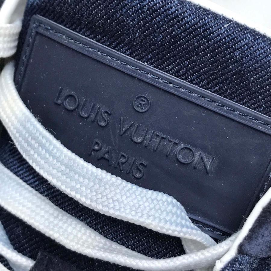 LOUIS VUITTON ルイ・ヴィトン  ローカット デニムスニーカー カジュアルシューズ  ダミエ スニーカー インディゴブルー 37.5 メンズ | LOUIS VUITTON | 08