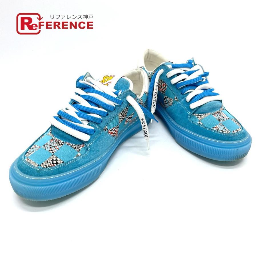 LOUIS VUITTON ルイヴィトン 1A8Q55 LVオリ ライン スニーカー