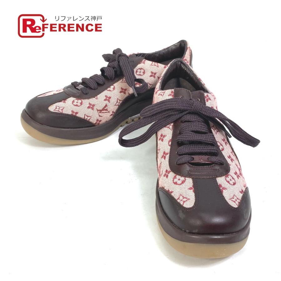 ヴィトン モノグラム ミニ キャンバス スニーカー ネイビー レディース　34 楽天市場】ヴィトン モノグラム ミニ（スニーカー｜レディース靴