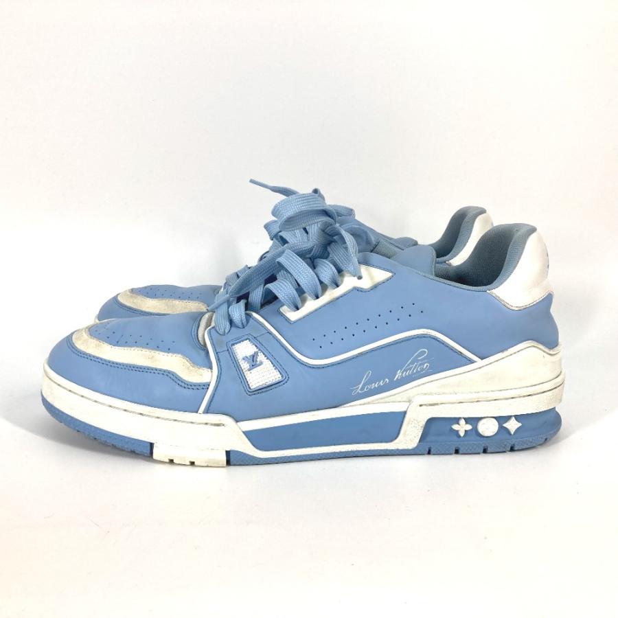 LOUIS VUITTON ルイヴィトン LVトレイナーライン ローカット 靴 シューズ 紐 スニーカー ブルー メンズ【中古】 | LOUIS VUITTON | 04