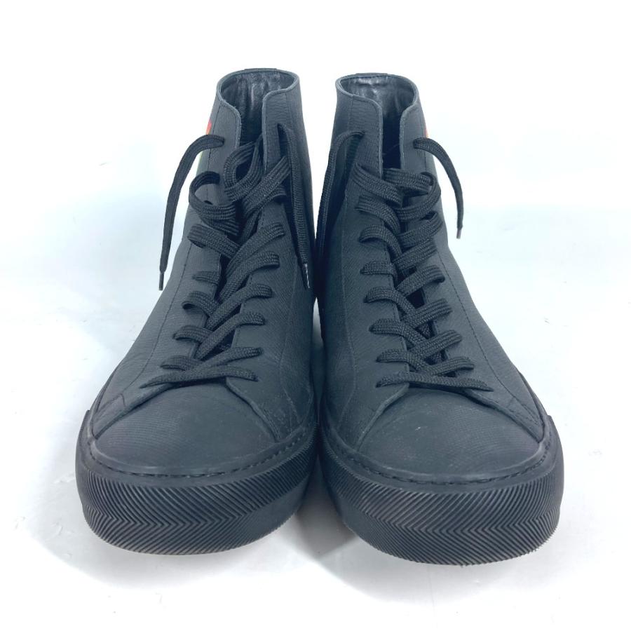 LOUIS VUITTON ルイヴィトン ロゴ 靴 シューズ 紐 ハイカットスニーカー レインボー スニーカー ブラック メンズ【中古】 | LOUIS VUITTON | 01