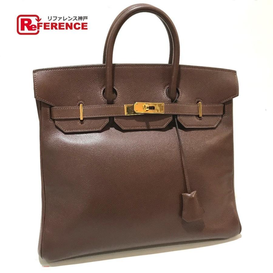 エルメス レディース ハンドバッグ 中古 コレクション Hermes ブラウン ハンドバッグ クシュベル 28 9586 48 リファレンス エルメス ハンドバッグ