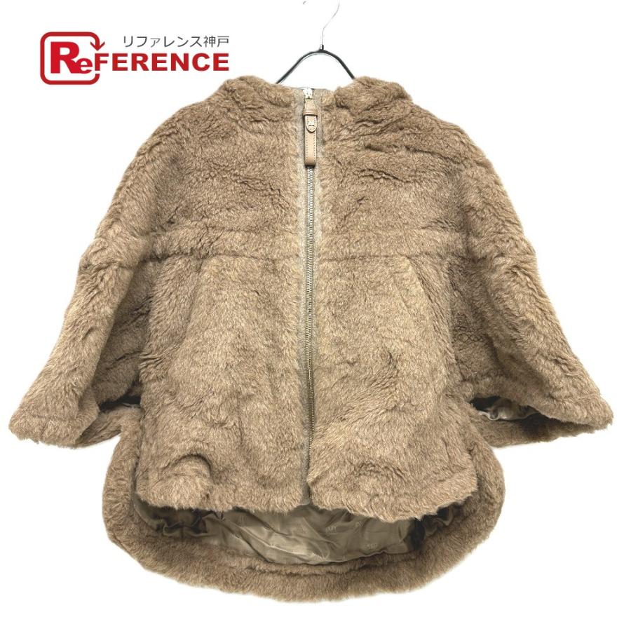 未使用 MAX MARA マックスマーラ 25247361826 ペタロ テディベア ケープ アウター フード付 ポンチョ ブラウン レディース【中古】 | Max Mara