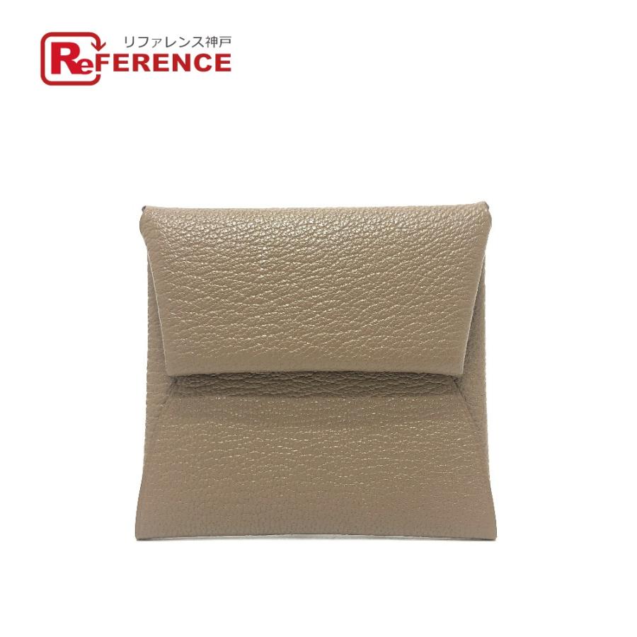 HERMES エルメス バスティア 小銭入れ 財布 ウォレット コインケース エトゥープ ベージュ レディース【中古】 | HERMES