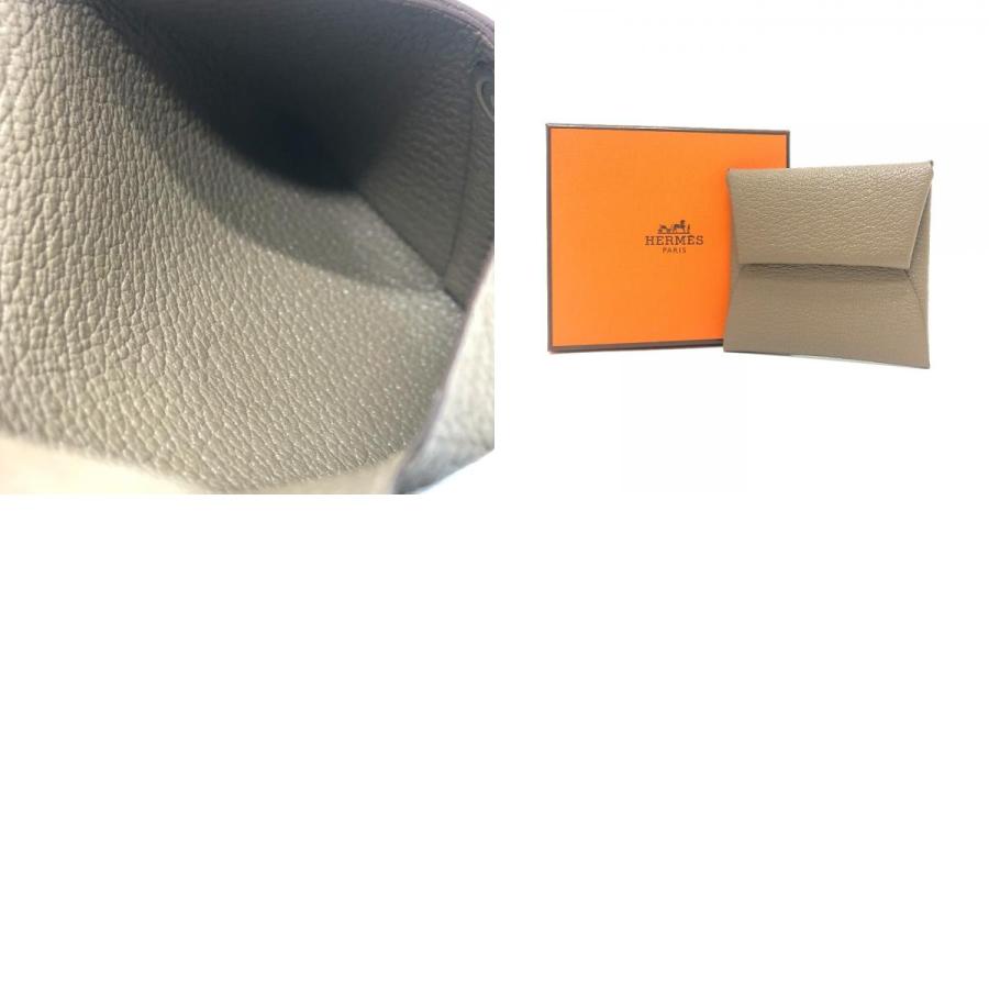 HERMES エルメス バスティア 小銭入れ 財布 ウォレット コインケース エトゥープ ベージュ レディース【中古】 | HERMES | 09