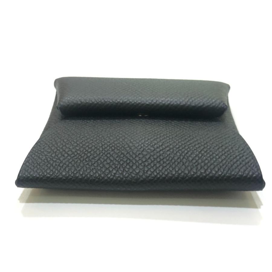 新品同様 HERMES エルメス バスティア 財布 小銭入れ スクエア コインケース シルバー金具 ブラック レディース【中古】 | HERMES | 04