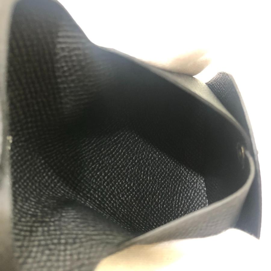 新品同様 HERMES エルメス バスティア 財布 小銭入れ スクエア コインケース シルバー金具 ブラック レディース【中古】 | HERMES | 08