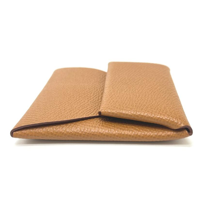 美品 HERMES エルメス バスティア 財布 小銭入れ コインケース ゴールド レディース【中古】 | HERMES | 02