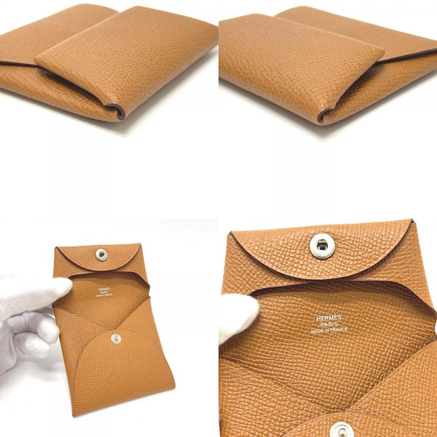 美品 HERMES エルメス バスティア 財布 小銭入れ コインケース ゴールド レディース【中古】 | HERMES | 08