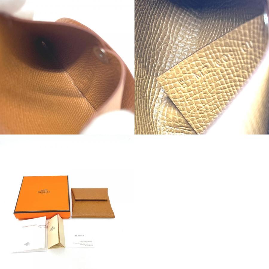 美品 HERMES エルメス バスティア 財布 小銭入れ コインケース ゴールド レディース【中古】 | HERMES | 09