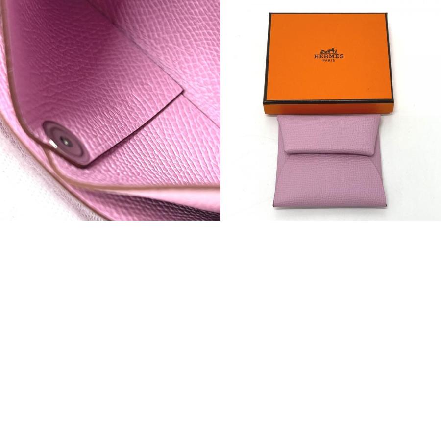 未使用 HERMES エルメス バスティア 財布 小銭入れ ミニポーチ 小物入れ コインケース モーヴシルベストル ピンク レディース【中古】 | HERMES | 09