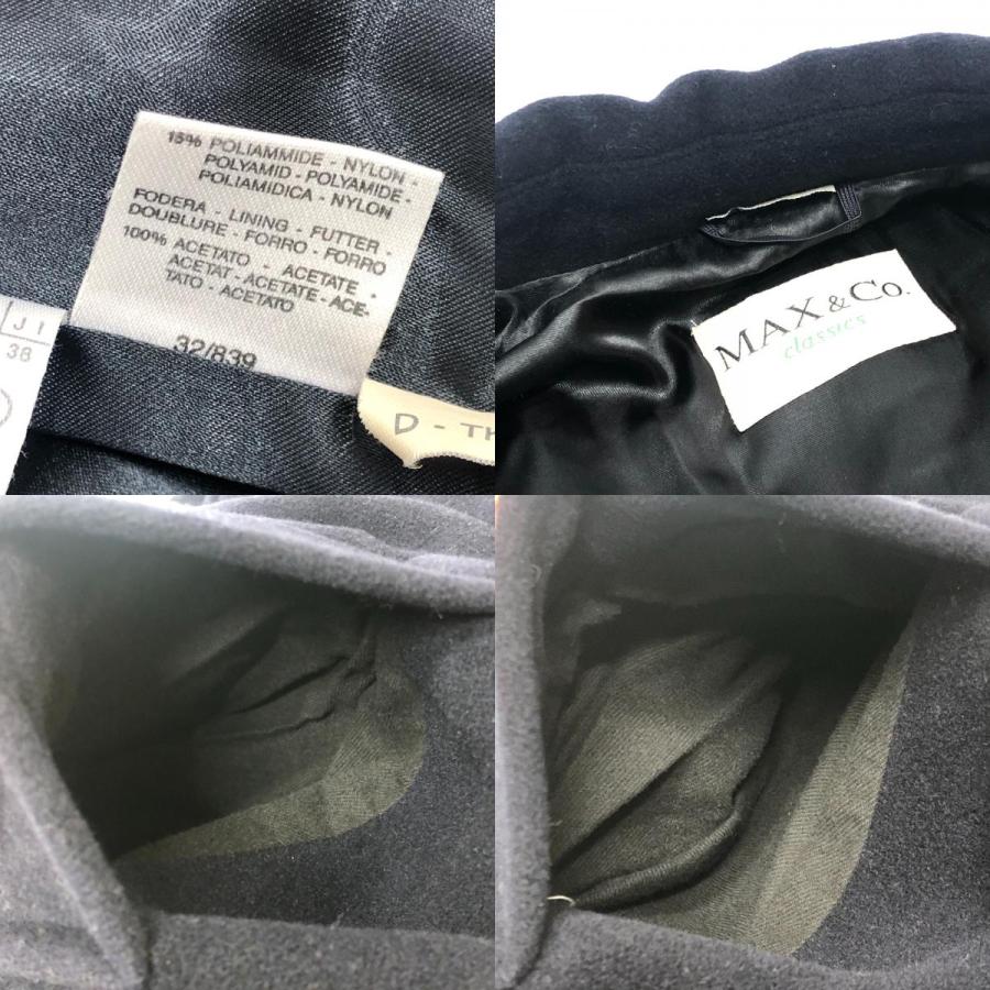 MAX&CO マックスアンドコー アパレル アウター コート ピーコート ロングコート ネイビー ウール レディース【中古】 |  | 09