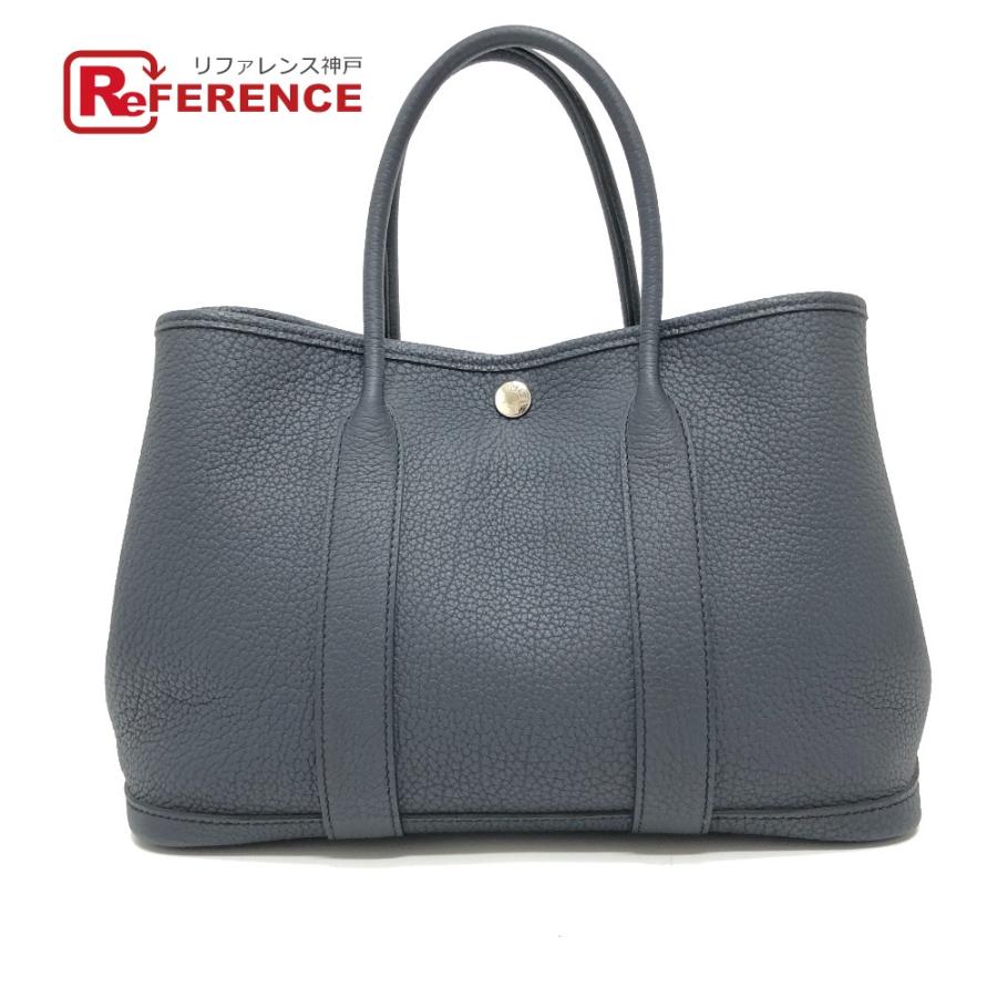新品同様 HERMES エルメス ガーデンパーティTPM ネゴンダ  ハンドバック トートバッグ ショルダーバッグ ハンドバッグ ブラック【中古】 | HERMES