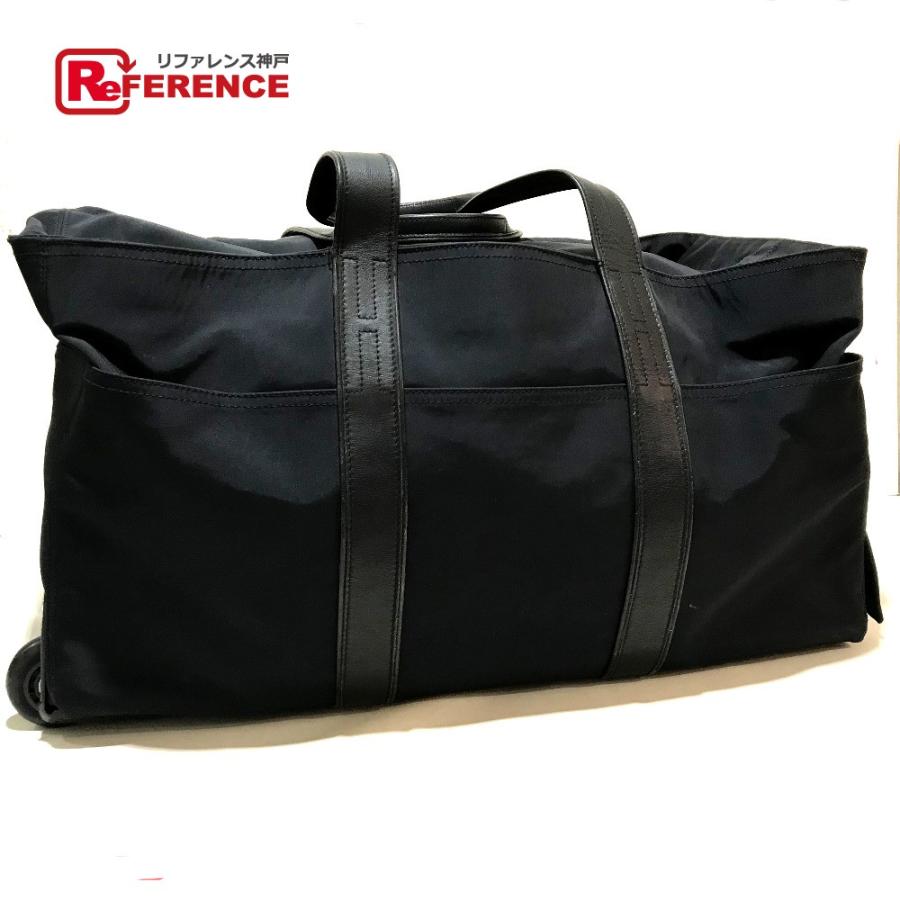 HERMES エルメス 2WAY  アカプルコ カバン メンズ レディース キャリーバッグ ナイロン/レザー ブラック ユニセックス【中古】 | HERMES