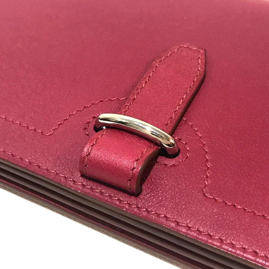 新品同様 HERMES エルメス バイカー 長財布 スイフト アルゲンテ パル ルビス Q□刻 レディース | HERMES | 04