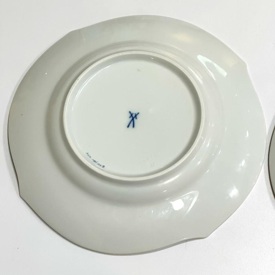 Meissen マイセン 花柄 2枚セット お皿 ホワイト ユニセックス【中古】の画像