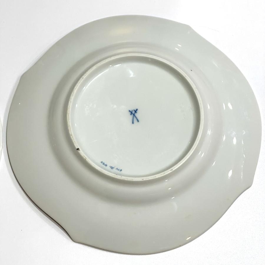 Meissen マイセン 花柄 2枚セット お皿 ホワイト ユニセックス【中古】の画像