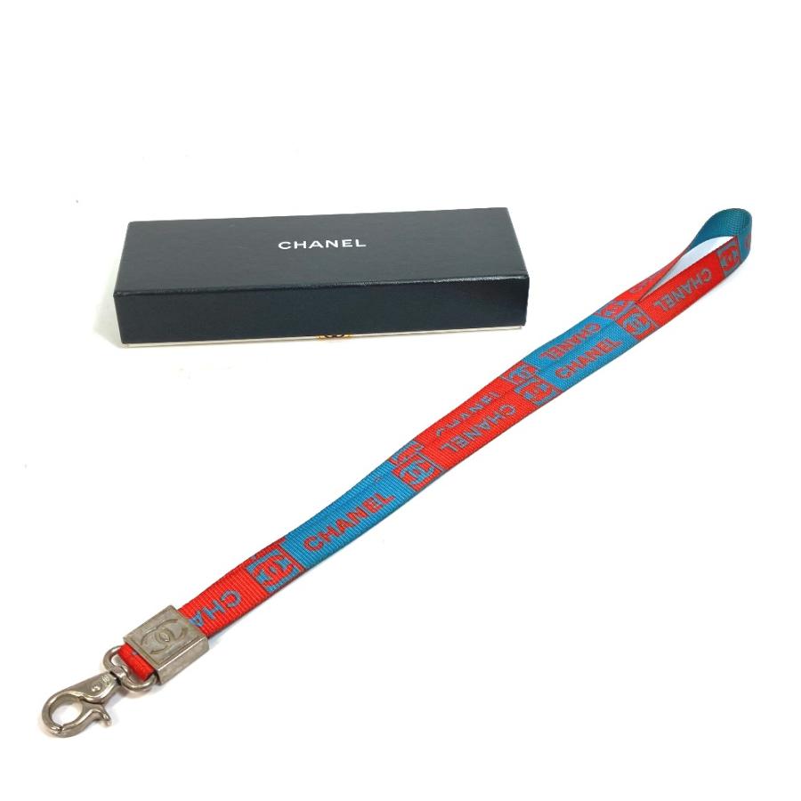 CHANEL シャネル スポーツライン ココマーク CC ネックストラップ 02S ストラップ キャンバス ブルー ユニセックス【中古】 | CHANEL | 08