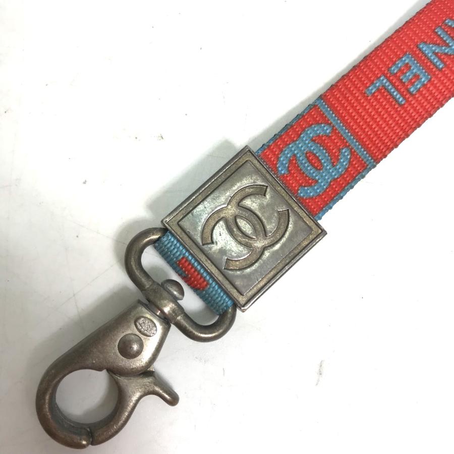 CHANEL シャネル 02S CC ココマーク ネックストラップ  スポーツライン  ストラップ ブルー レディース【中古】 | CHANEL | 01
