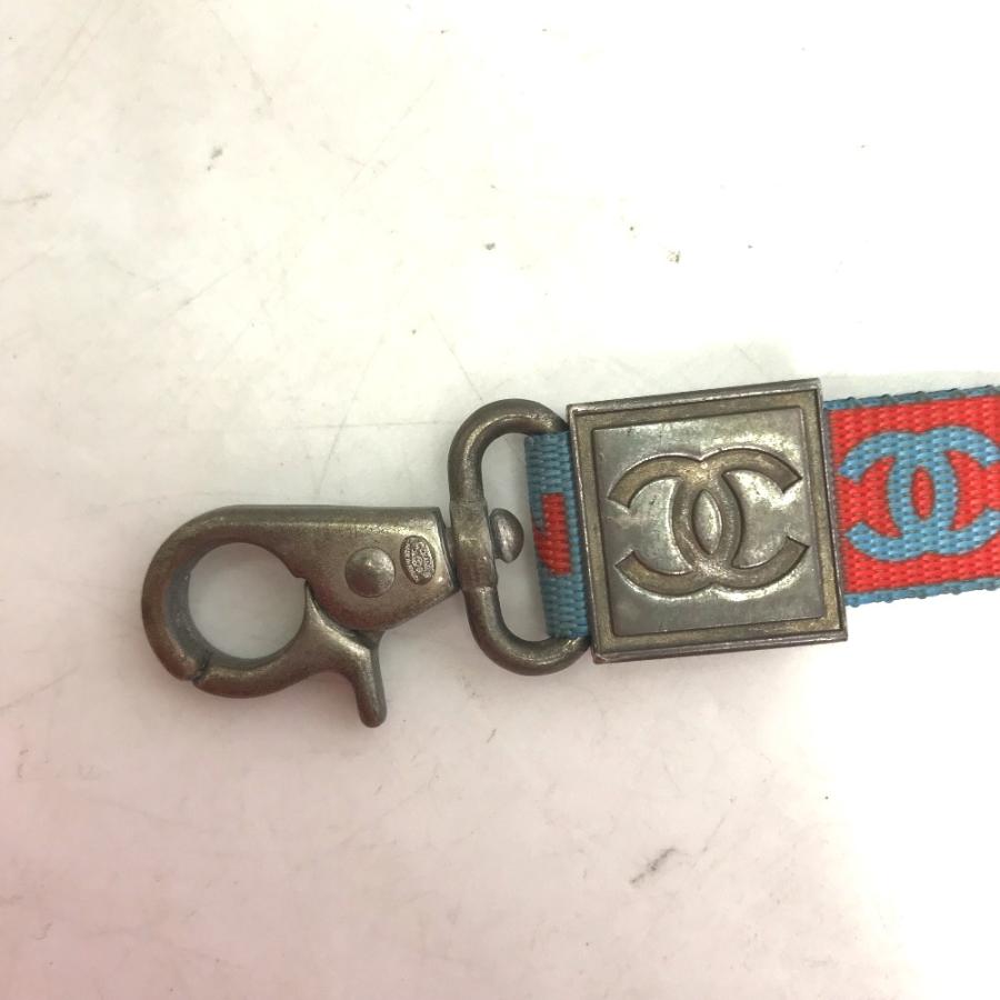 CHANEL シャネル 02S CC ココマーク ネックストラップ  スポーツライン  ストラップ ブルー レディース【中古】 | CHANEL | 03